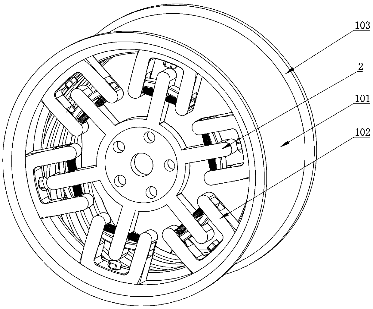 Novel lightweight automobile hub