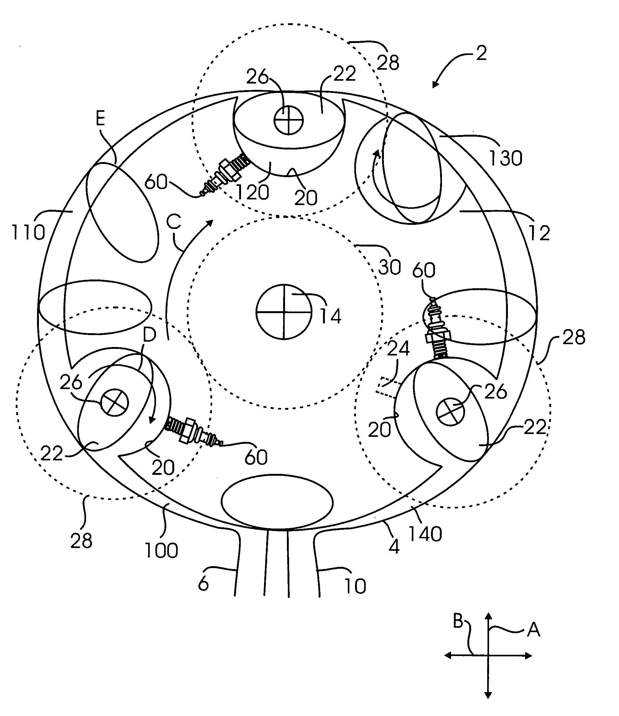 Concentric internal combustion rotary engine