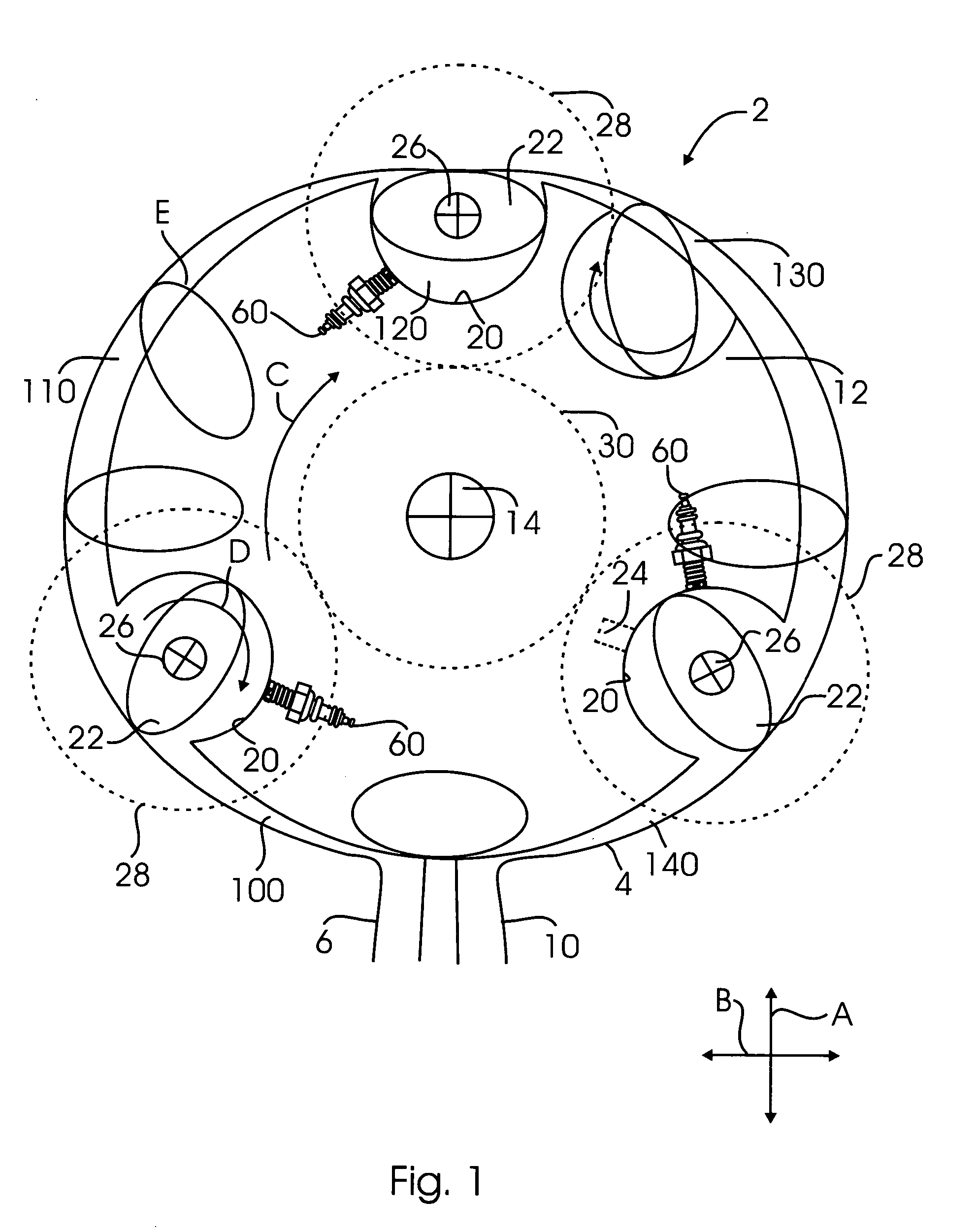 Concentric internal combustion rotary engine