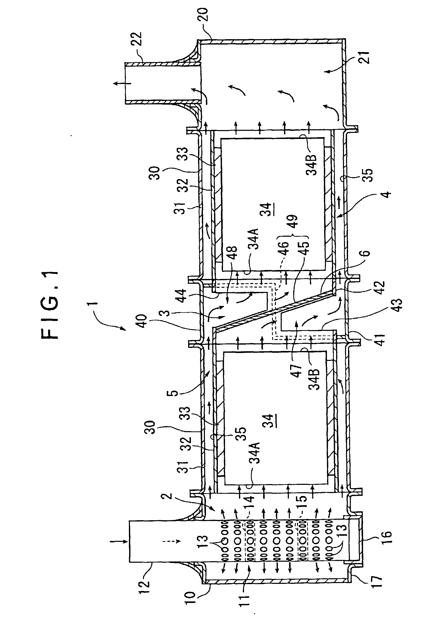 Exhaust gas purifying system for internal combustion engine