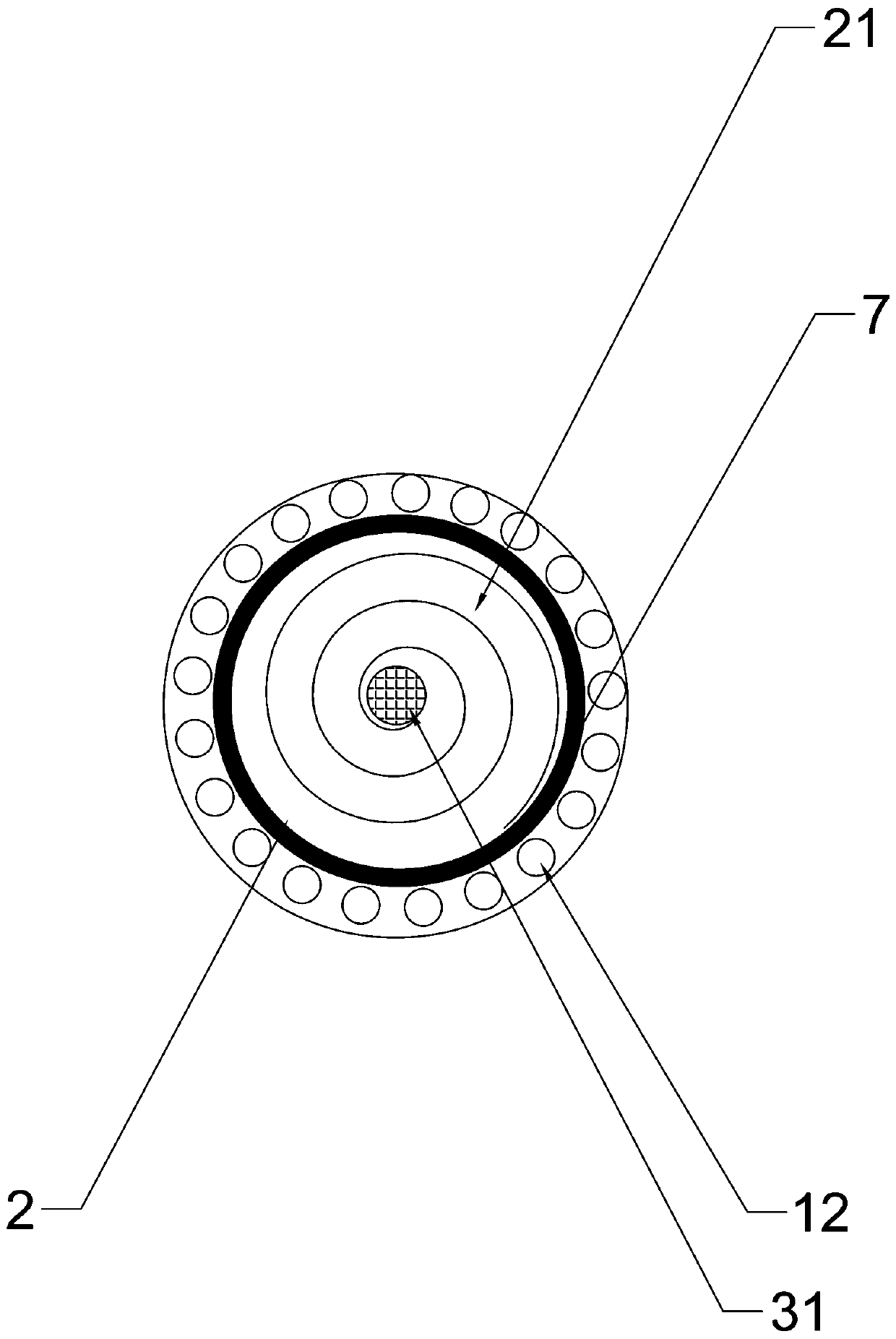 Metering and transporting device for transporting alternative fuel into kiln tail