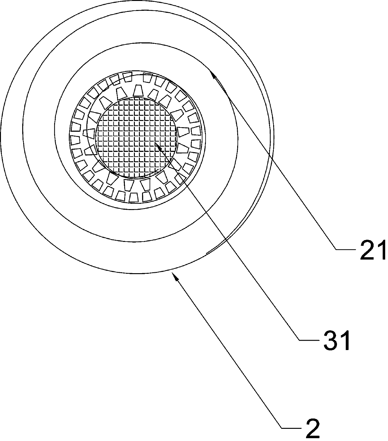 Metering and transporting device for transporting alternative fuel into kiln tail