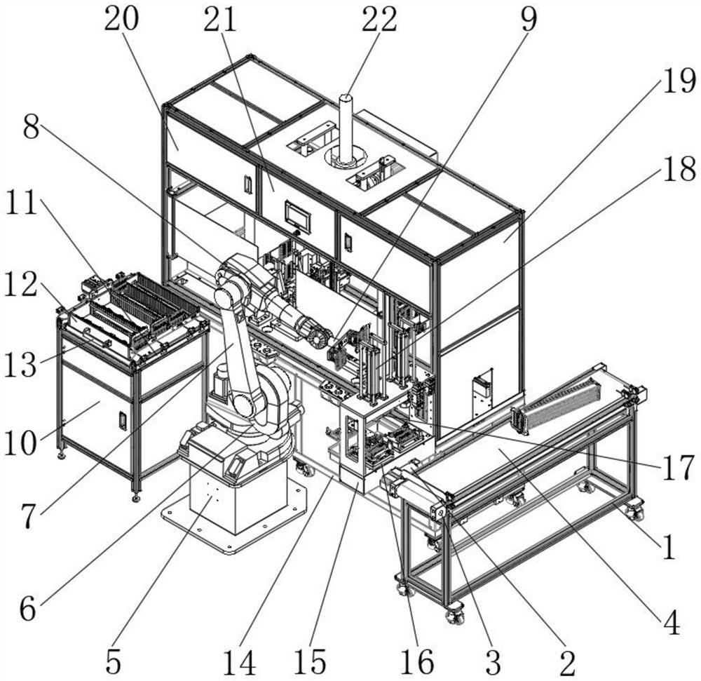 EGR cooler digital core automatic assembling machine and main control system thereof