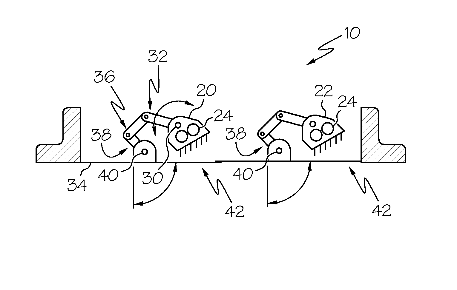Thrust recovery, or other valve, containing two independently actuated doors and control system