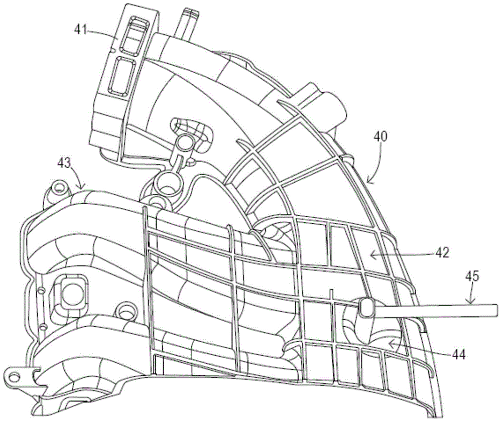 Intake manifold secondary gas distribution via structural posts