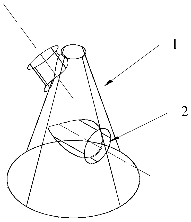 Unfolding lofting method for large-size non-standard static equipment with tangential connecting pipes