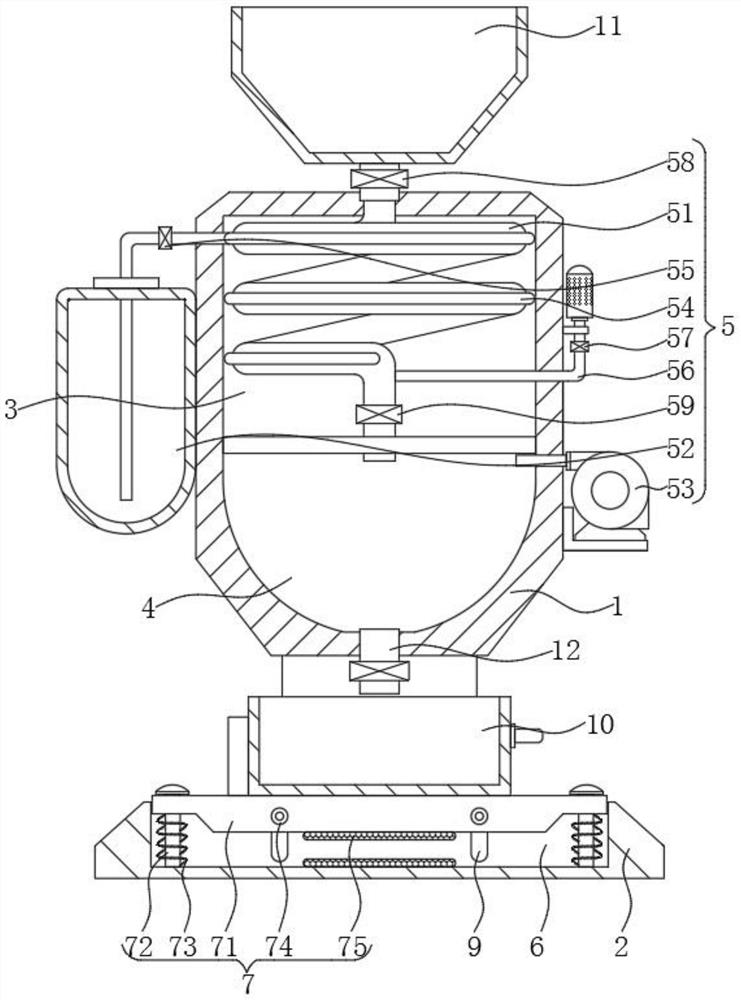 Freeze-drying device for preparing dendrobium (nobile) decoction pieces and drying method