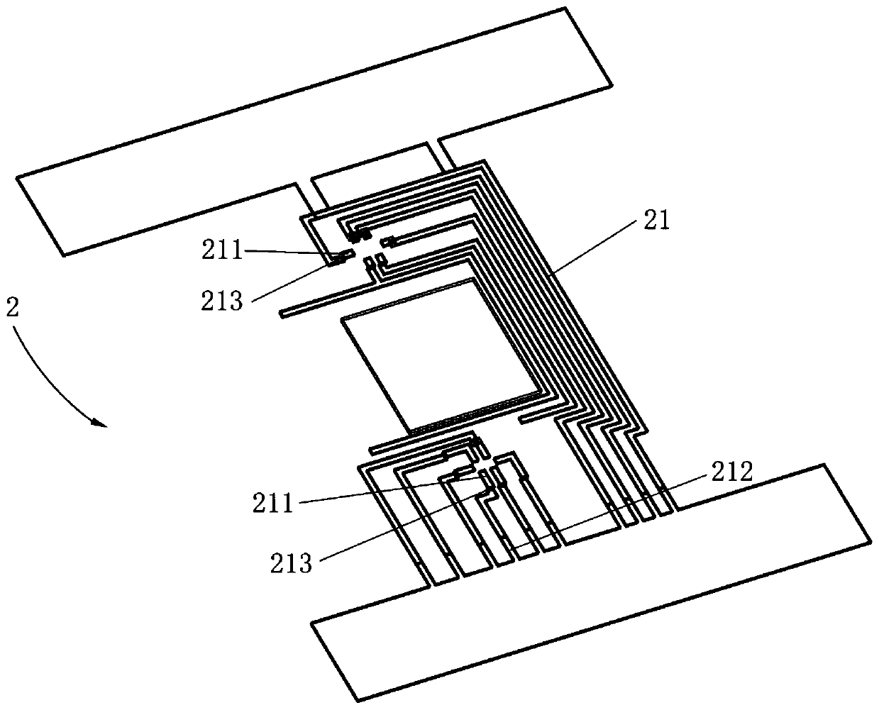 Part with electronic component, production process of part and camera module