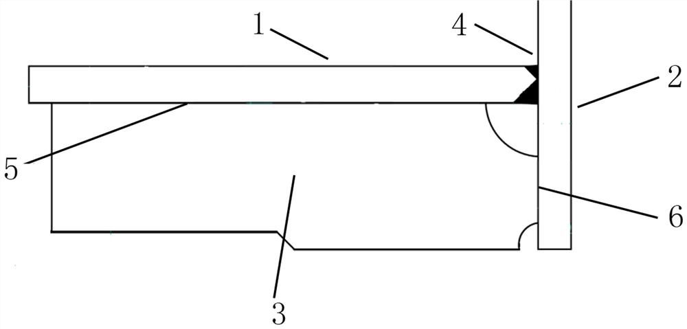 Welding method for cantilever structure with rib plates