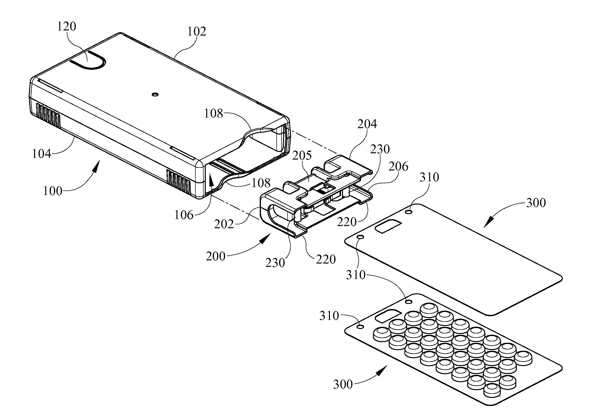 Package for securing a multi-pack traveler component