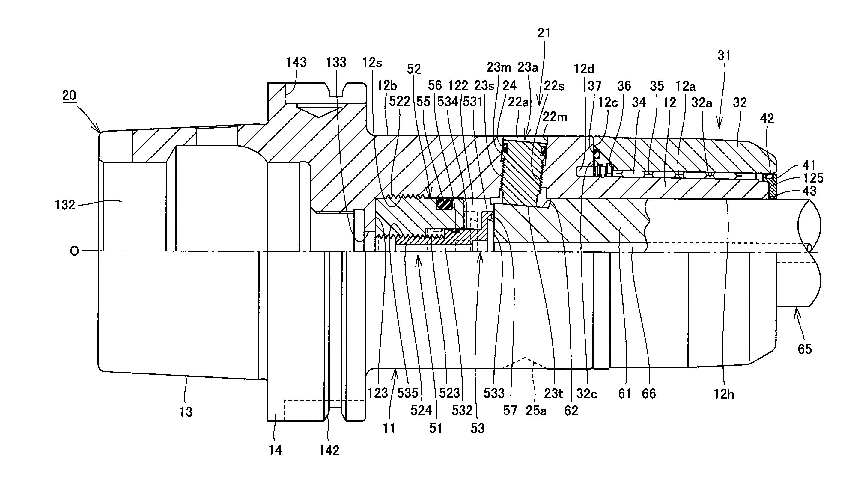 Shank Structure of End Mill and Tool Holder