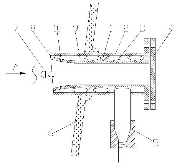 Tornado blowing method and cyclone device thereof