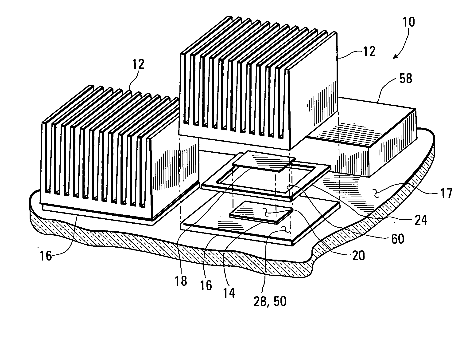 Apparatus and method for attaching a heat sink to an integrated circuit module