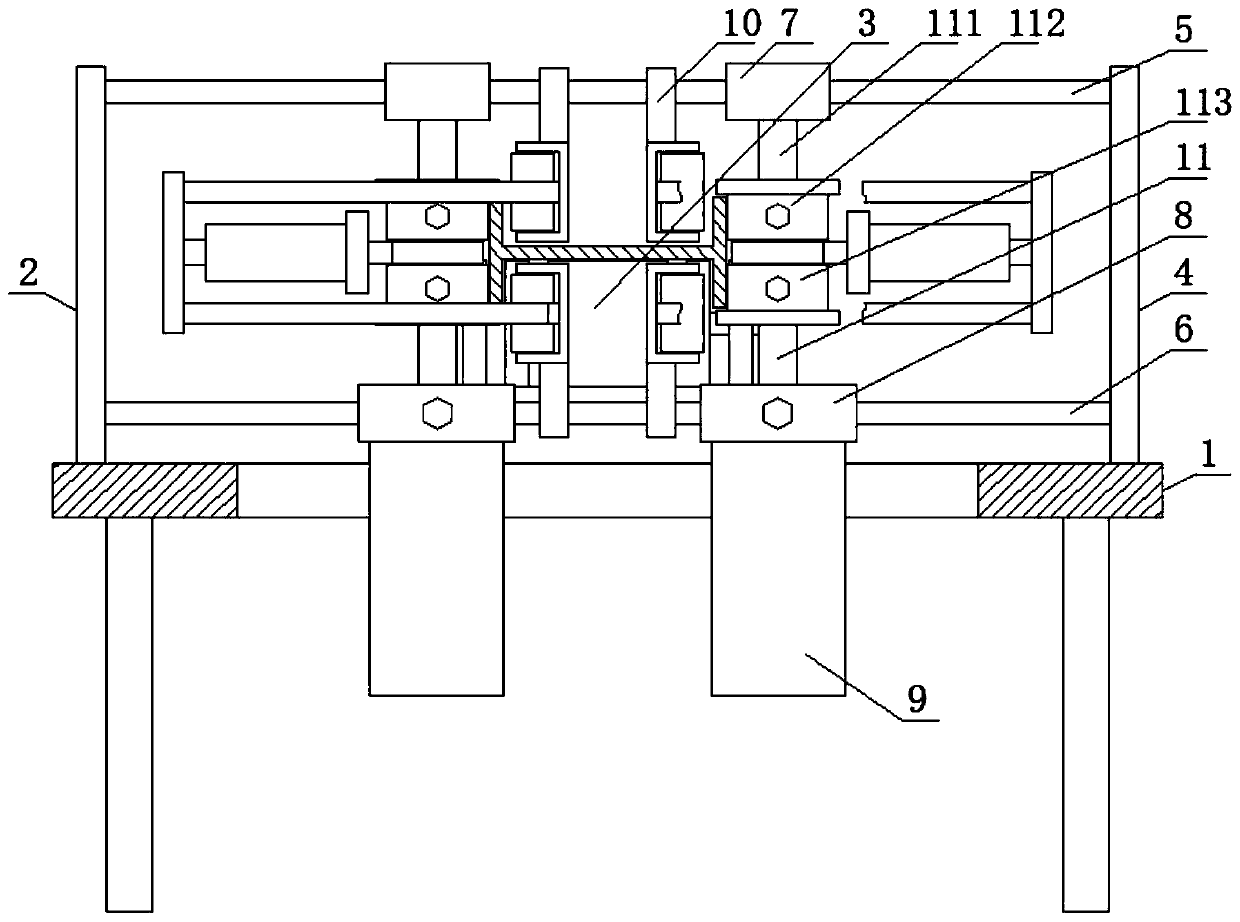 Corner shape correction processing mechanism based on H-shaped steel processing