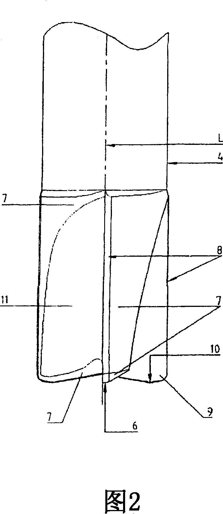 Cutting tool and method for cutting material