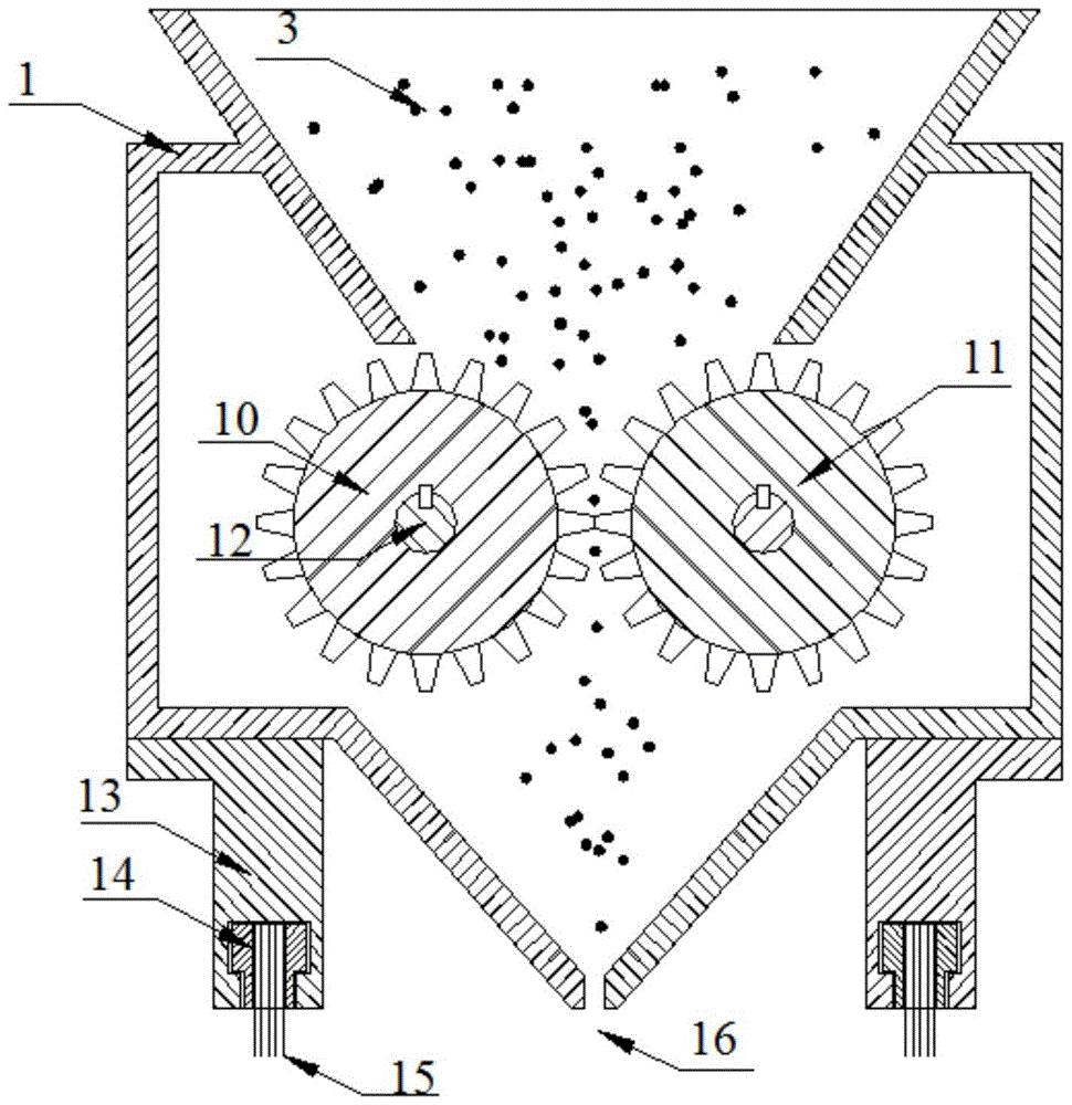 A bidirectional powder spreading device and powder spreading method for selective laser melting SLM equipment