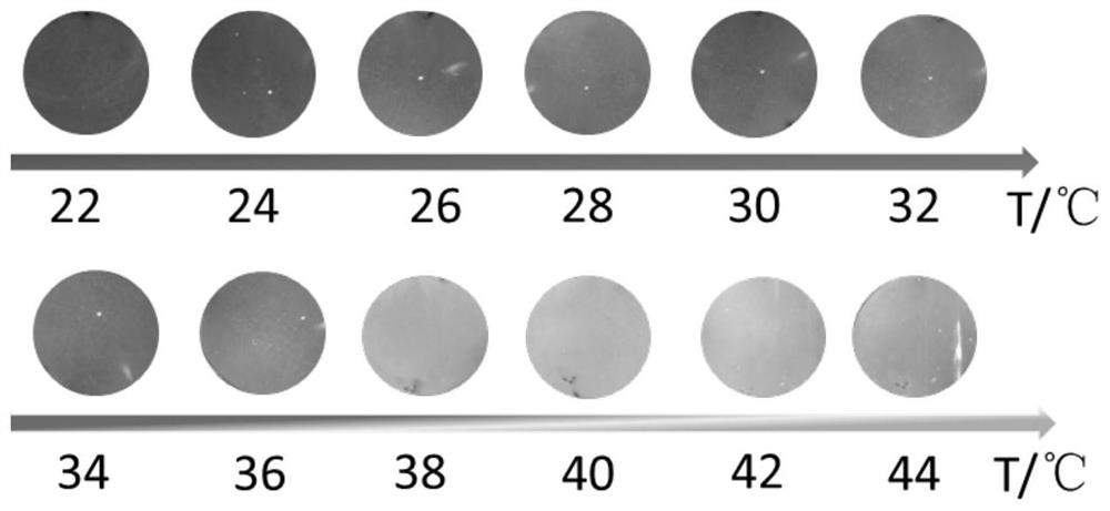 Responsive photonic crystal film with wide temperature induction interval and preparation method thereof