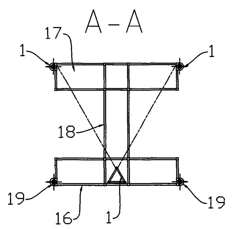 Lifting working platform for construction