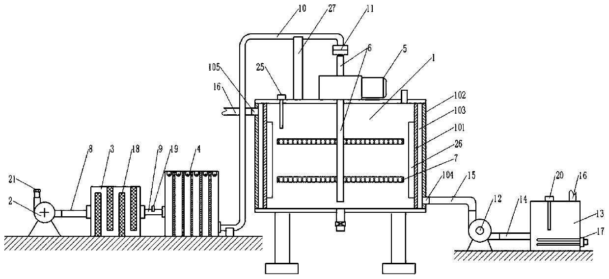 Mixing and stirring apparatus for producing polypeptide nutrient solution
