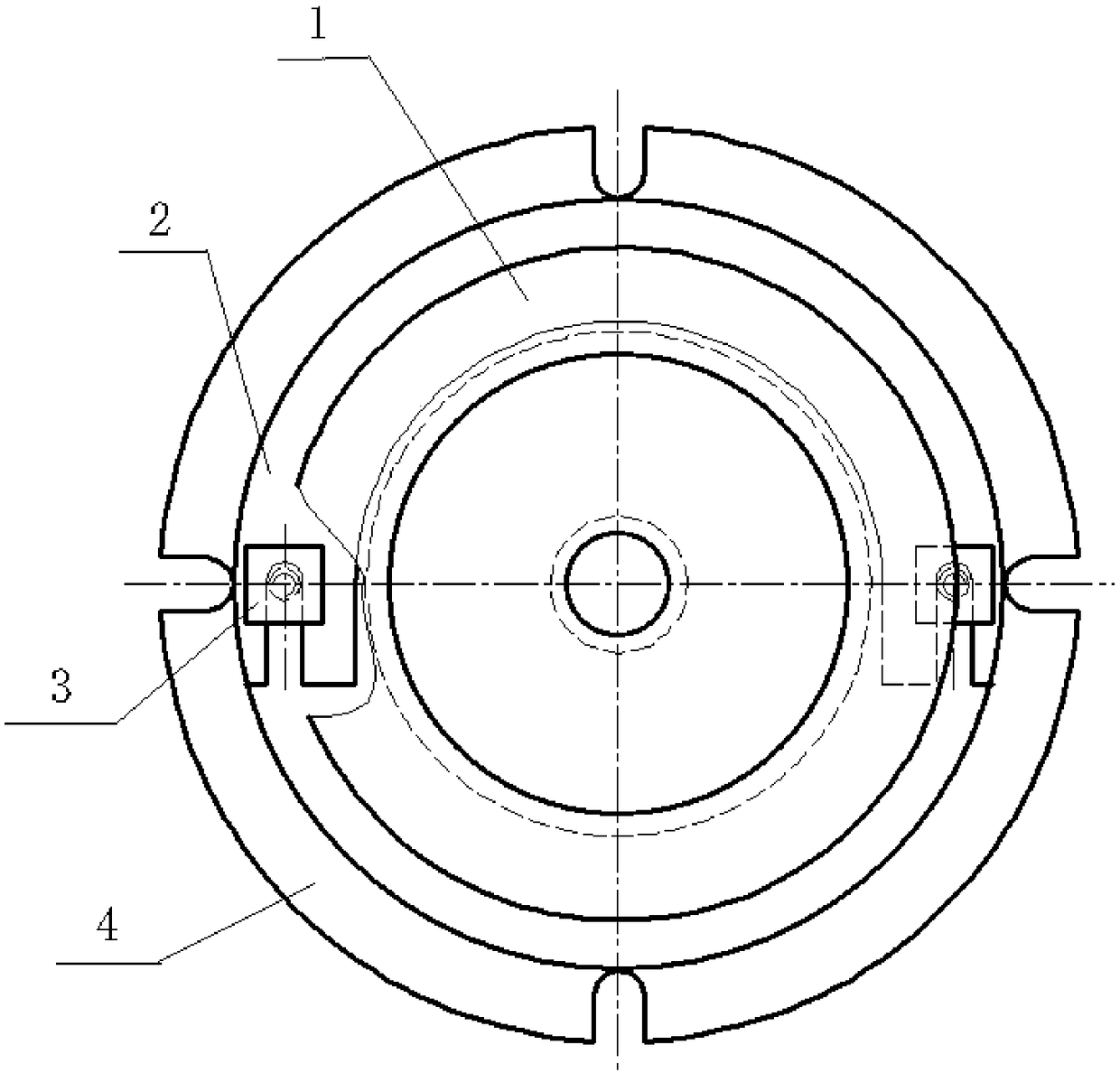 A quick-change valve hot forging die and its installation method and disassembly method