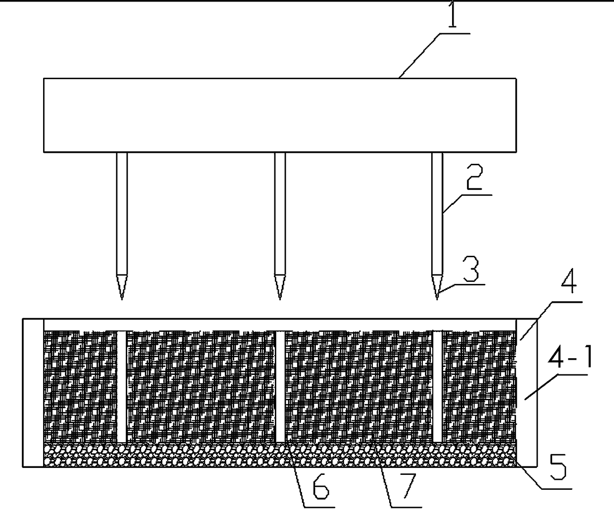 Guide hole water-permeable brick as well as brick machine mold and method for preparing same