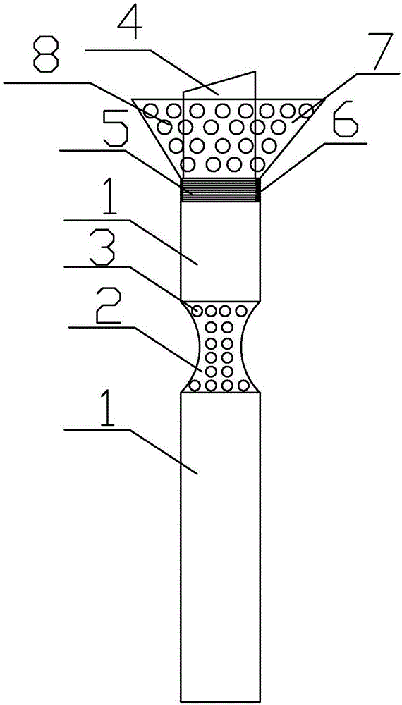 Antiskid woodcut knife