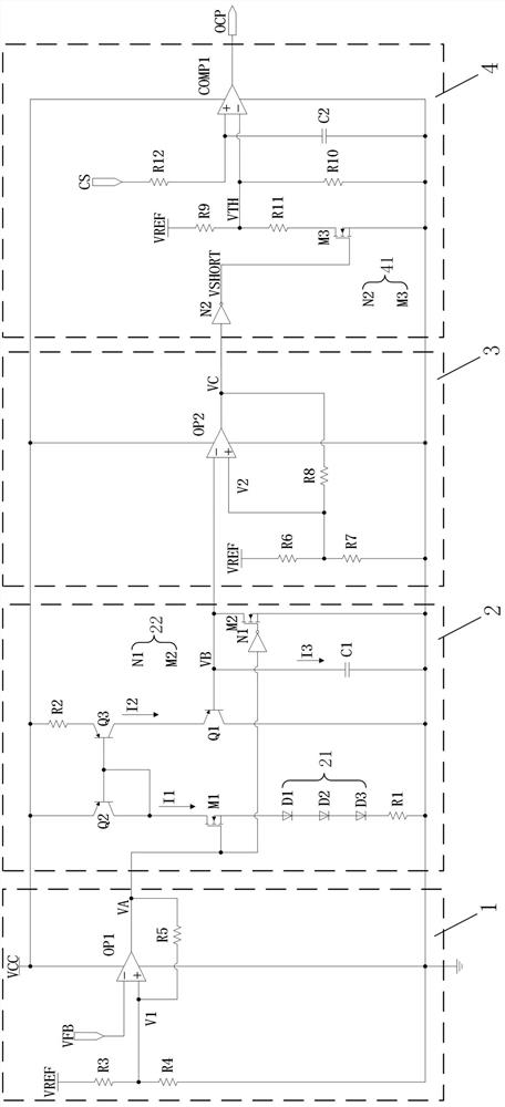 Short circuit detection circuit, short circuit protection circuit and chip