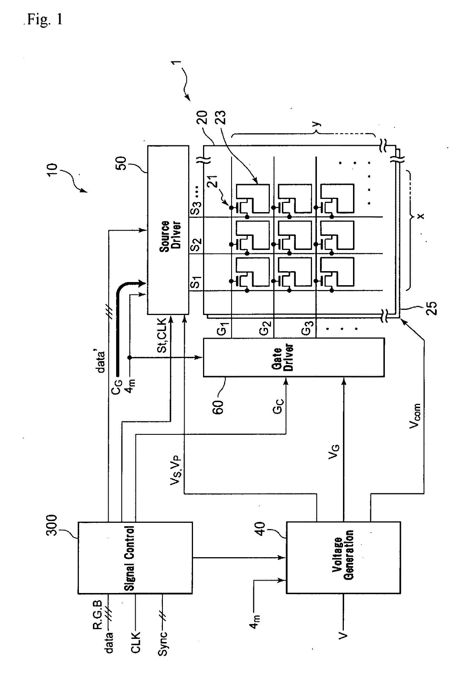 Matrix Addressing Method and Circuitry and Display Device Using the Same