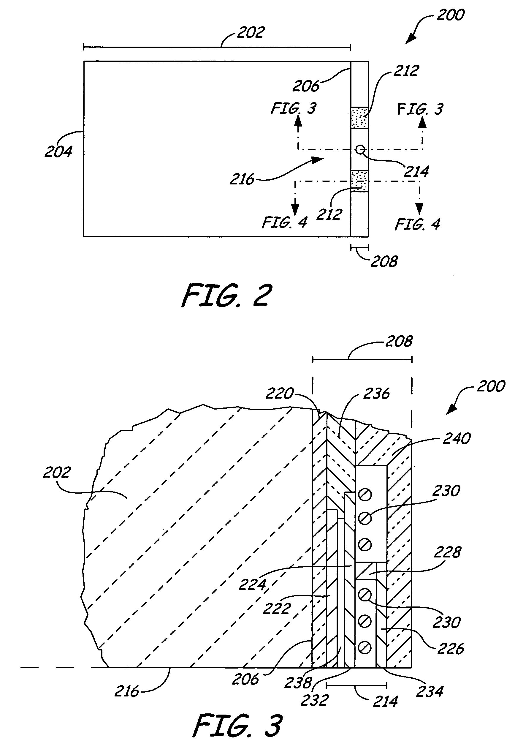 Slider with transducing and heating elements formed on trailing end thereof and sharing same thin film structure