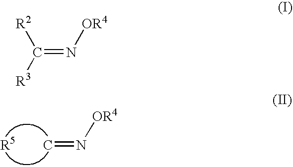 Polymers functionalized with protected oxime compounds