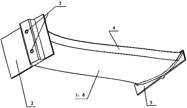 Composite material stator blade of an engine and preparation method thereof