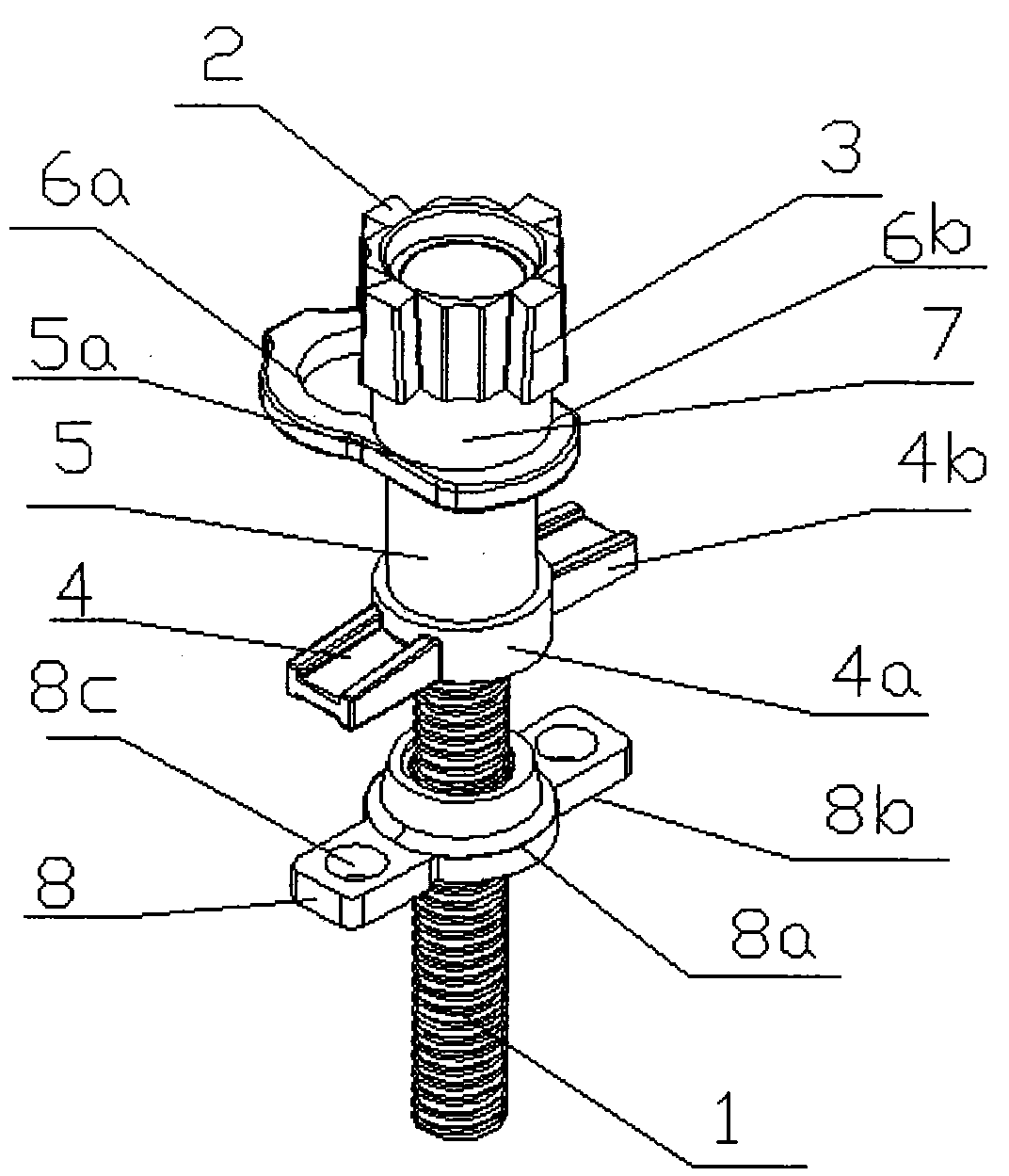 An early dismantling device for steel pipe scaffolding