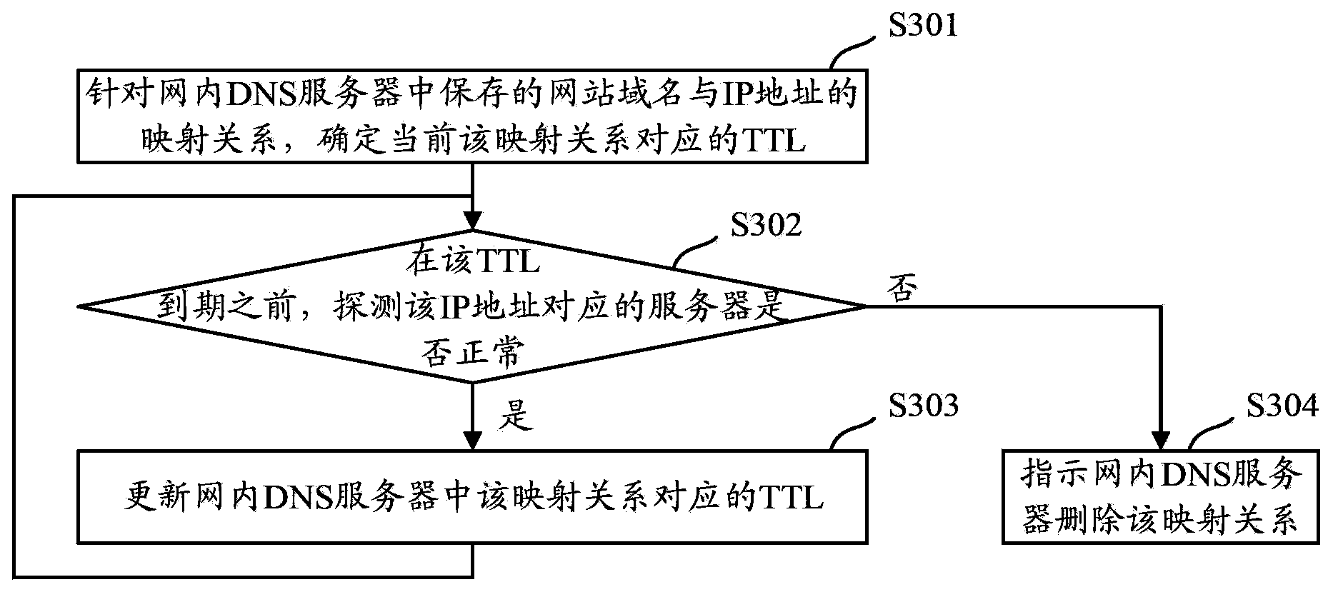 Method and apparatus for probing DNS server