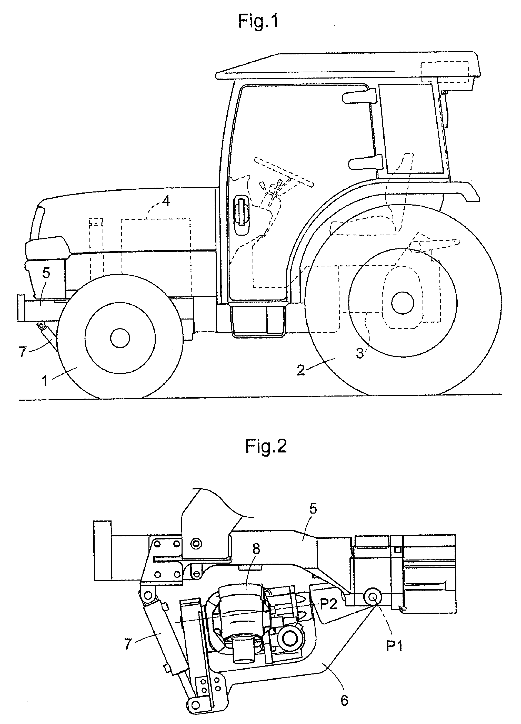 Suspension Structure for a Work Machine