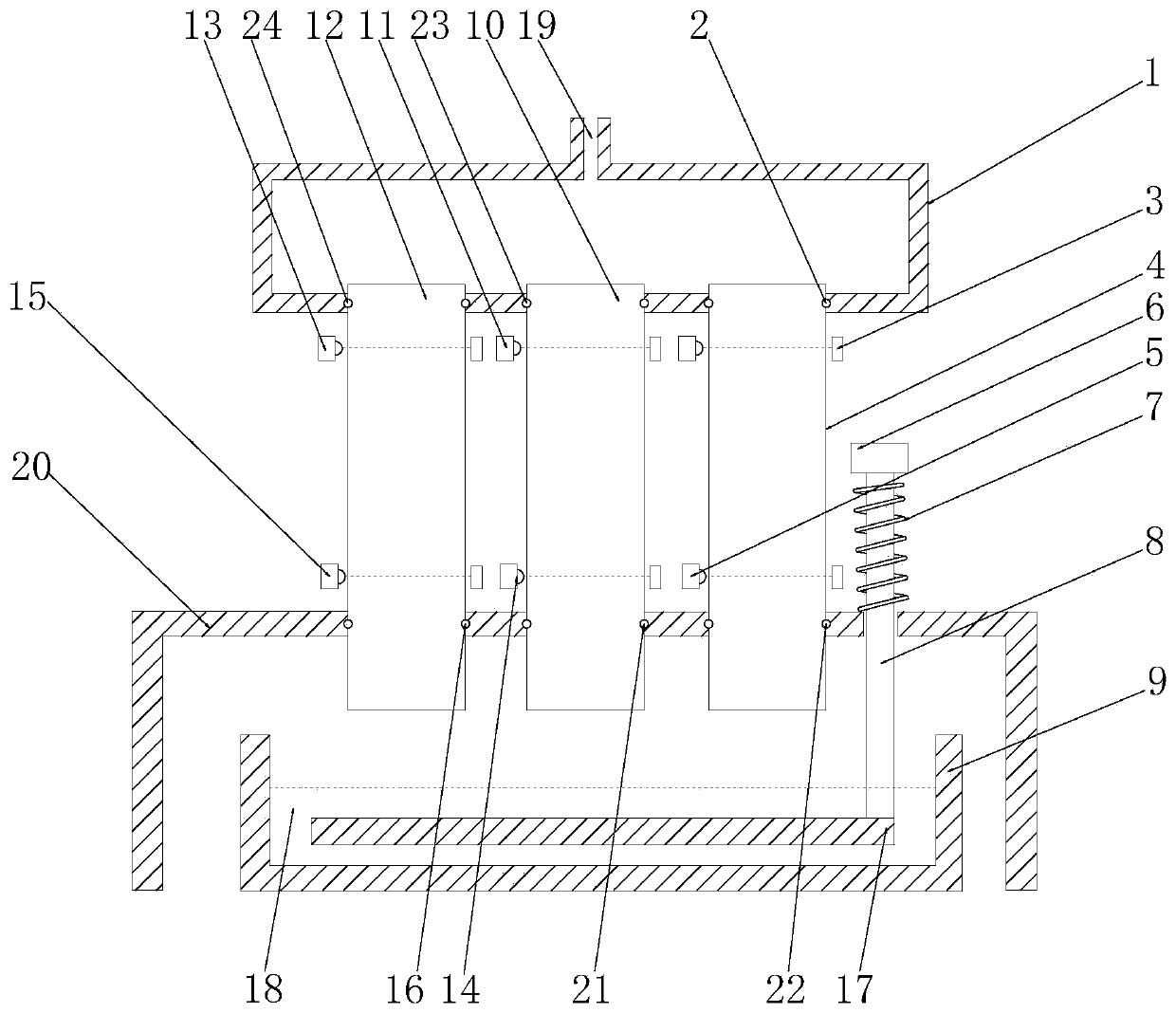 Soap film flowmeter for measuring large flow