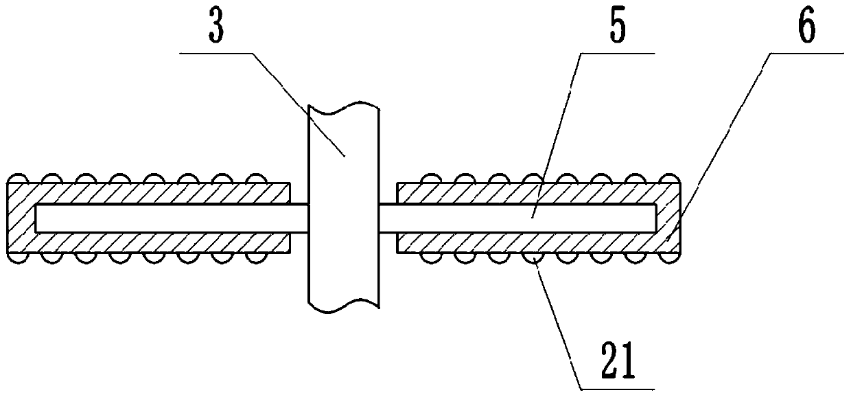 Wooden door surface pit filling device