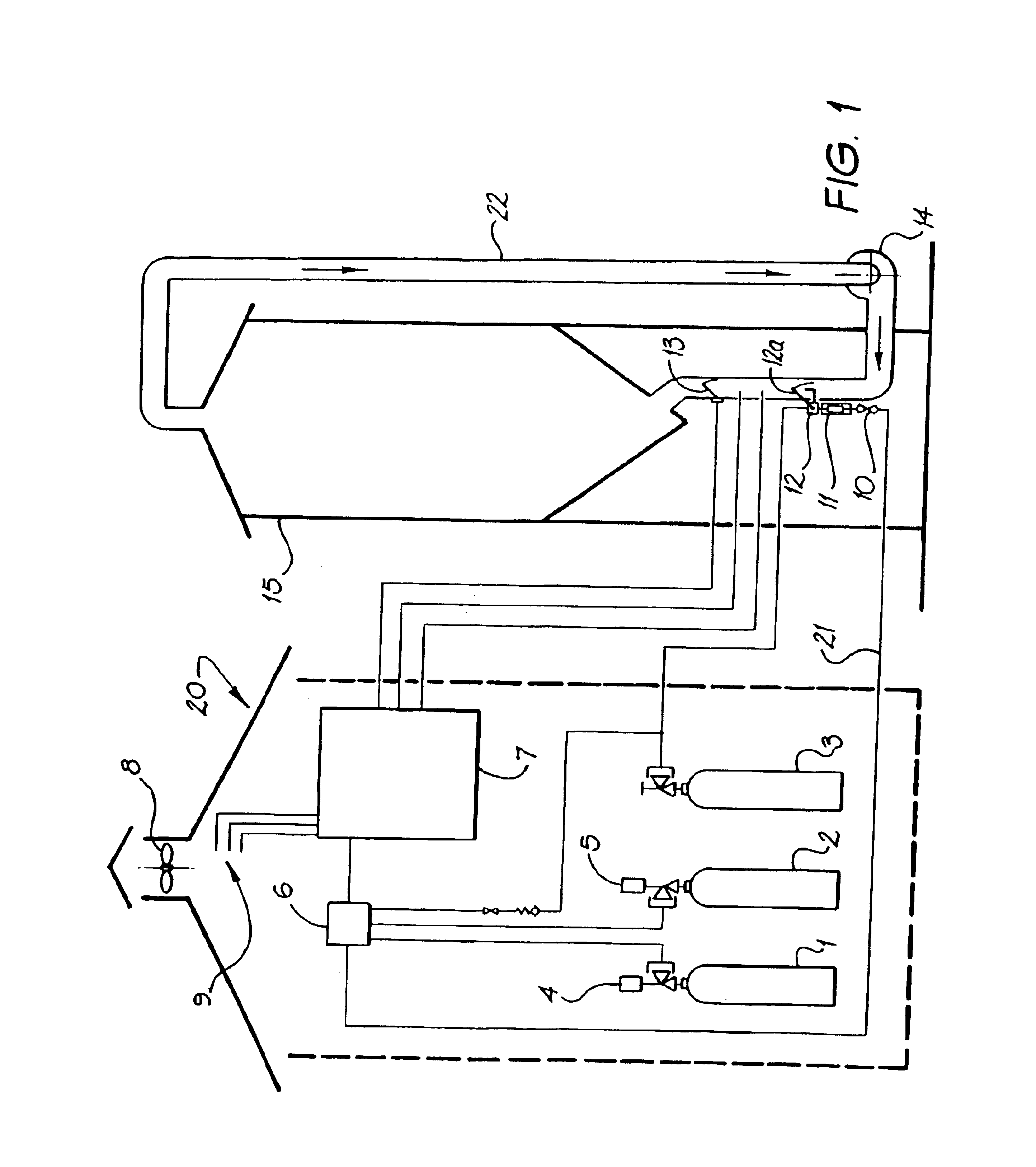 Process and apparatus for supplying a gaseous mixture
