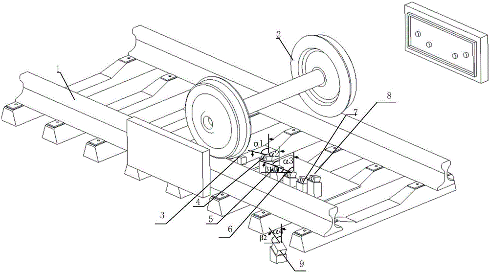 Method and system for detecting size of train wheelset online