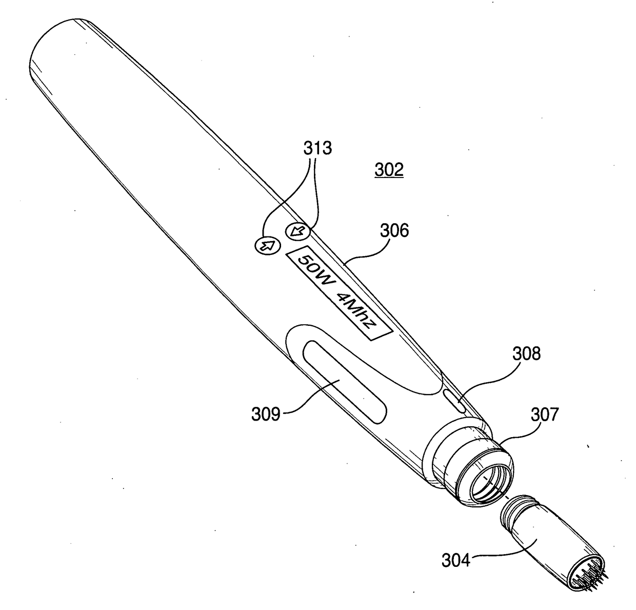 Radio frequency handpiece for medical treatments