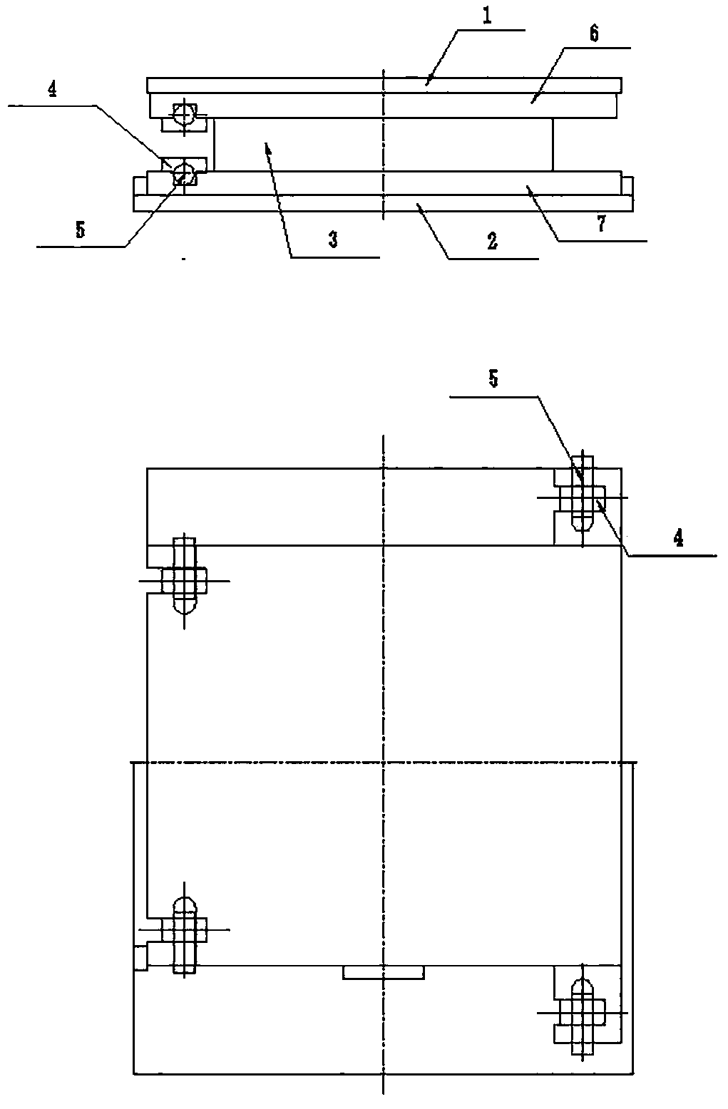 Rapid bridge replacement support base and rapid replacement method for bridge support base