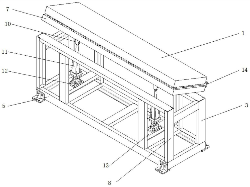 Automatic workpiece positioning mechanism of edge milling machine