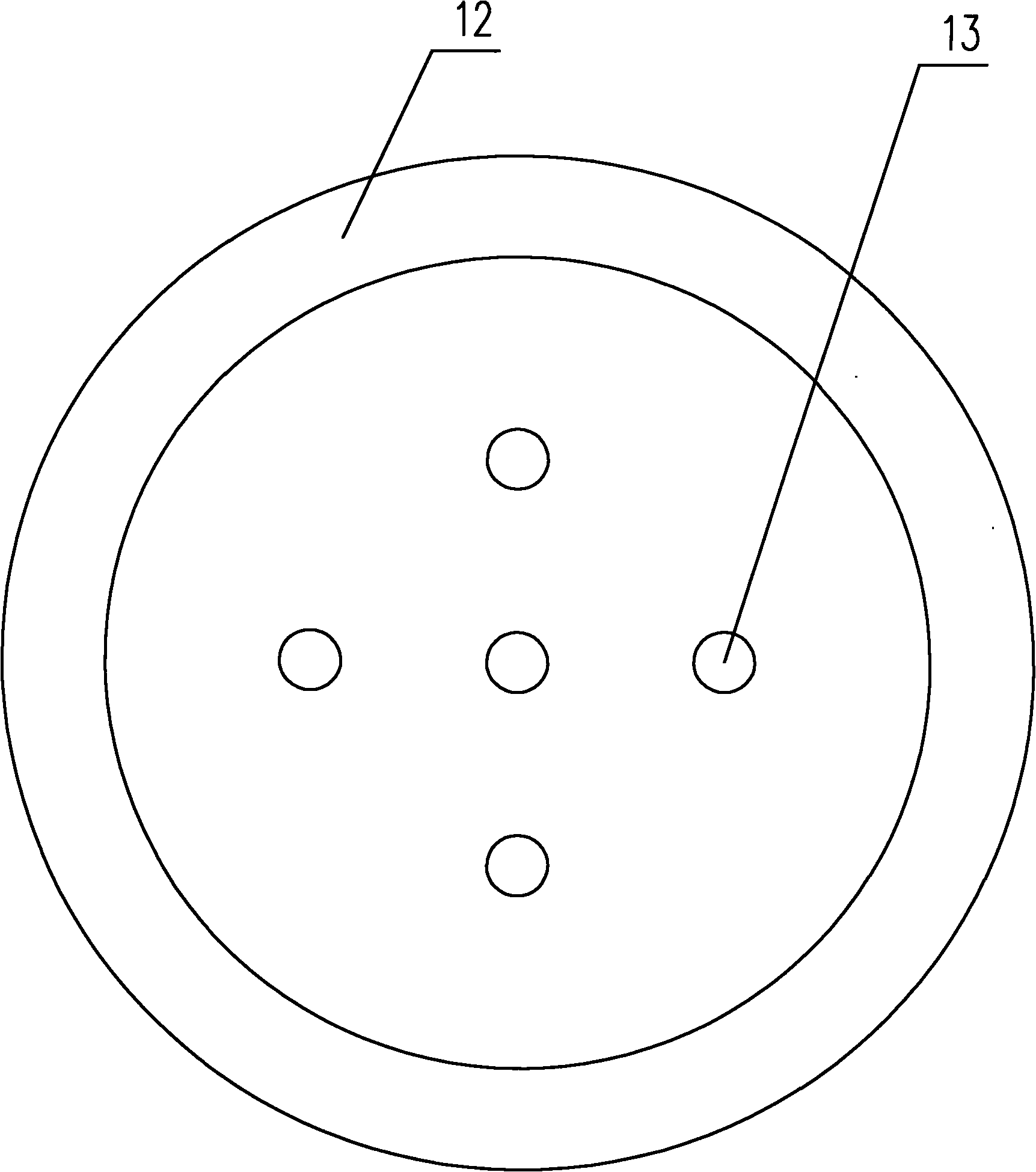 Partitioned diesel engine water tank filter