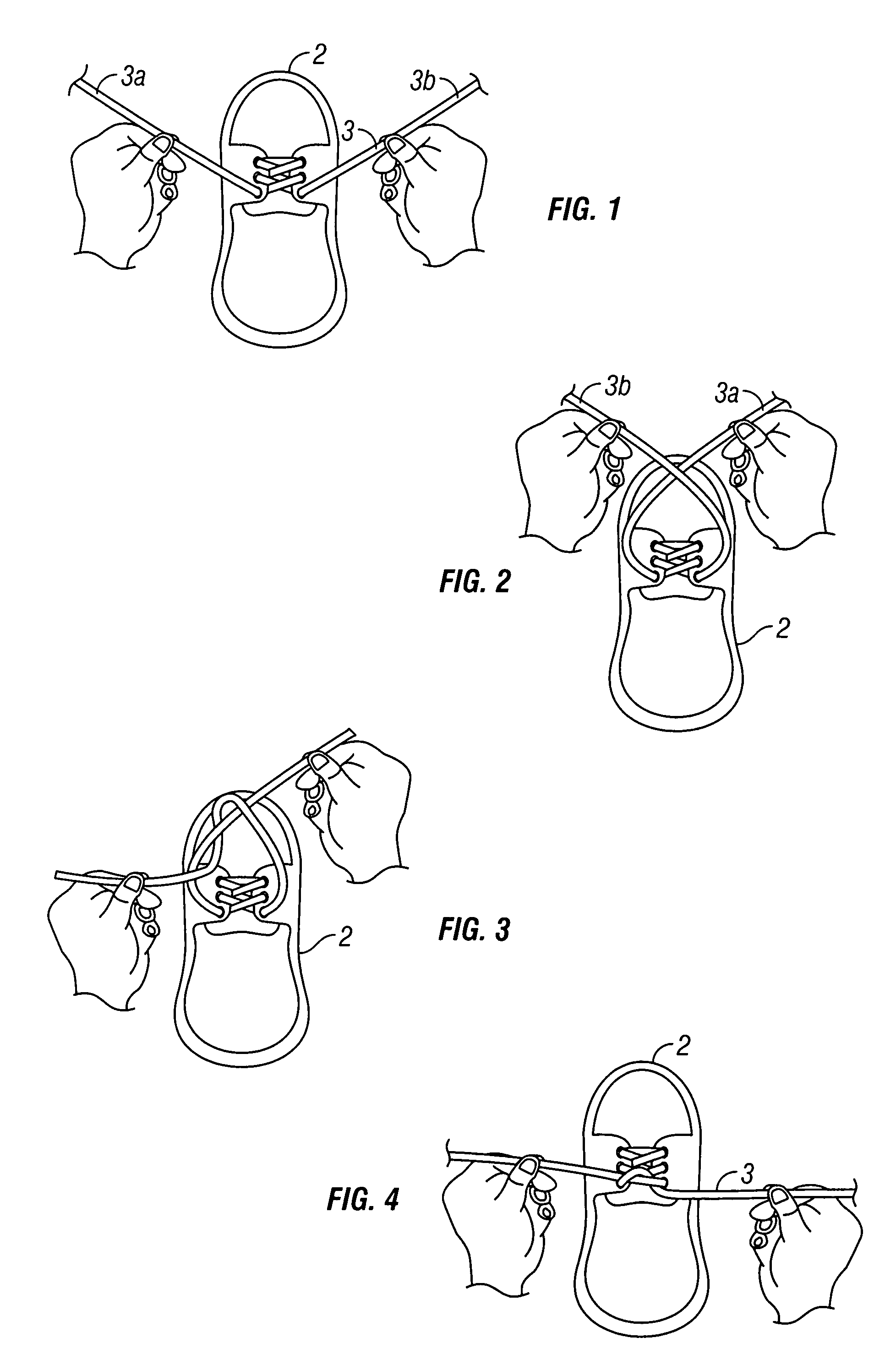 Method and device to aid tying of lace-up shoes