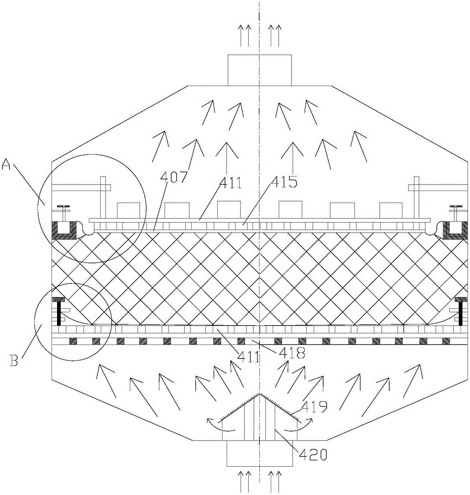 Method for separating and recycling organic solvent from dregs evaporation tail gas