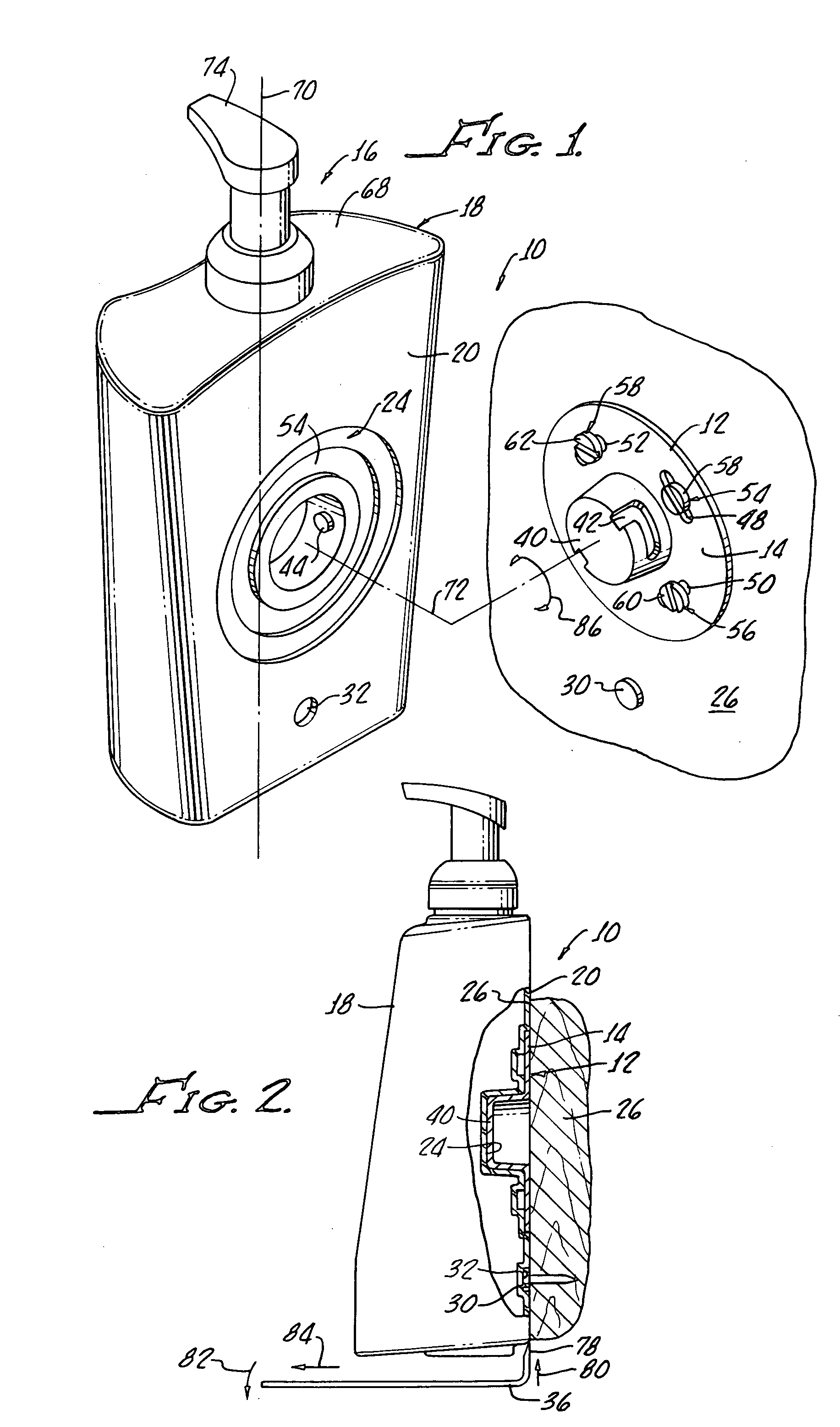 Secure surface mounted dispensing system