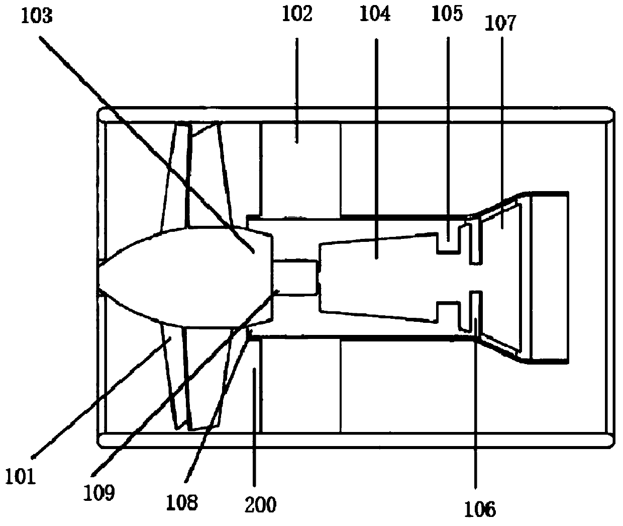 Protective device for turbofan engine