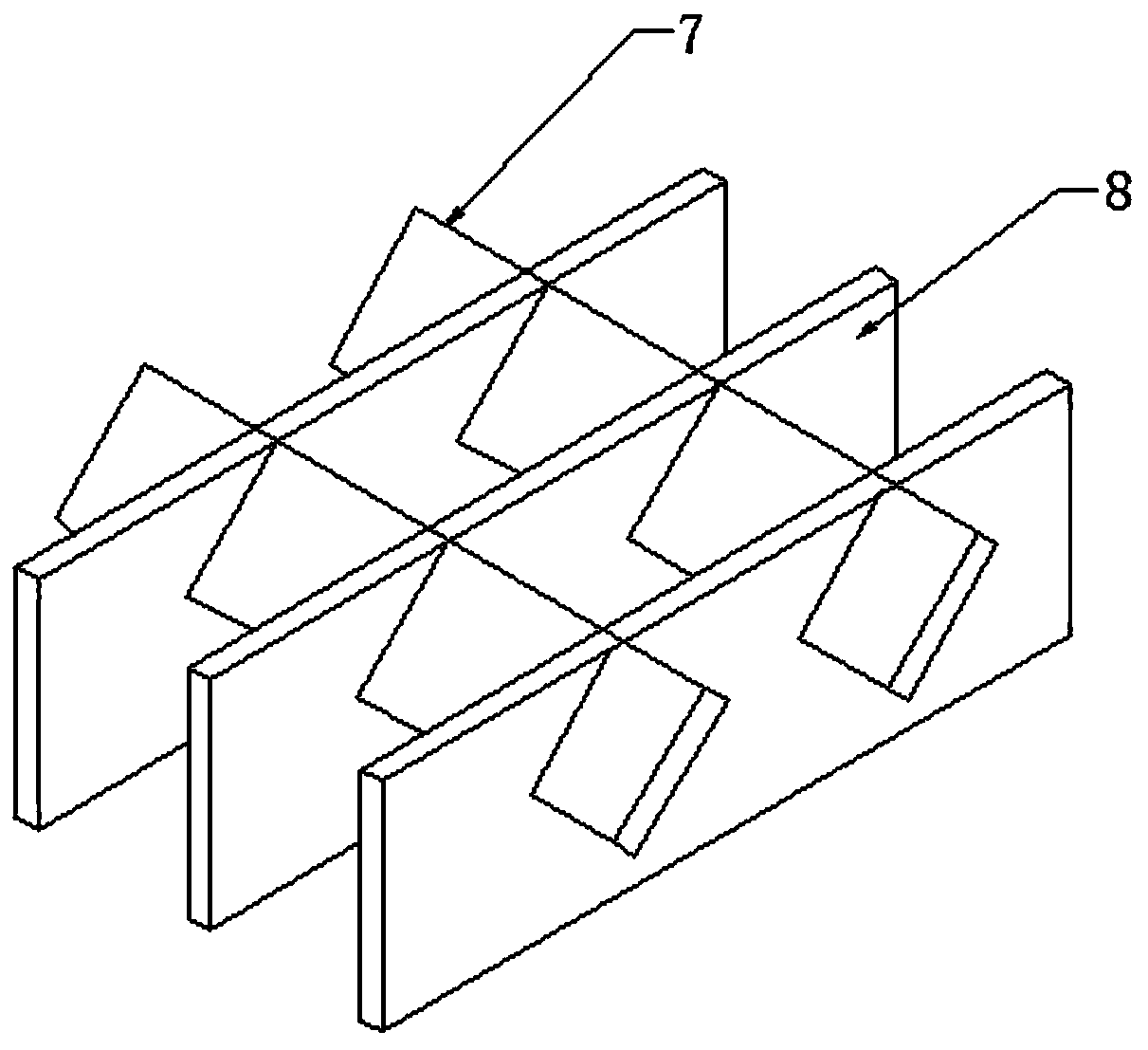 Toothed flat steel grating plate