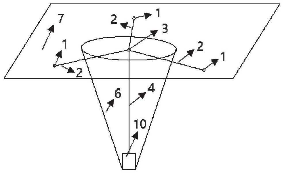 Field geophysical prospecting test landfill space positioning device and method