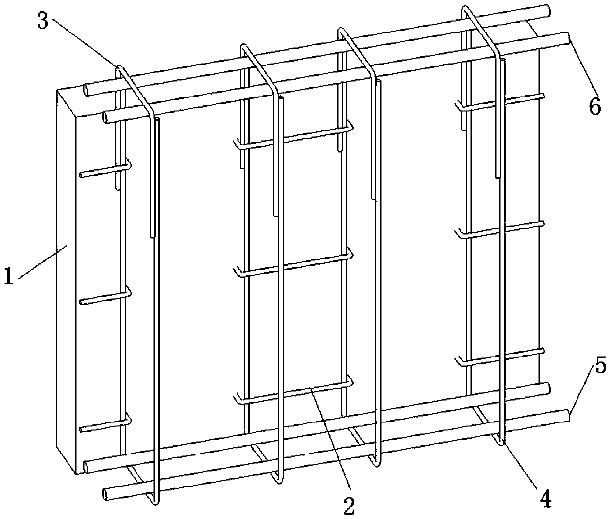 Fabricated cast-in-place combined beam structure