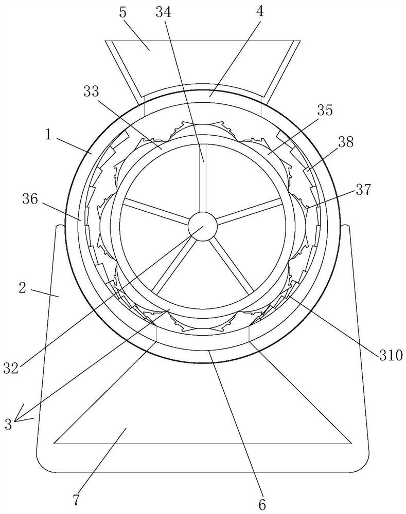 Waste metal treatment device based on building material processing